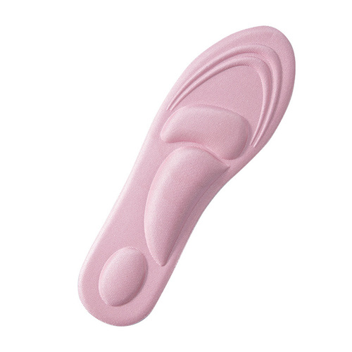 4D comfortable sponge massage insole, arch support, sports shock-absorbing insole, breathable sweat-absorbing thickened insole wholesale