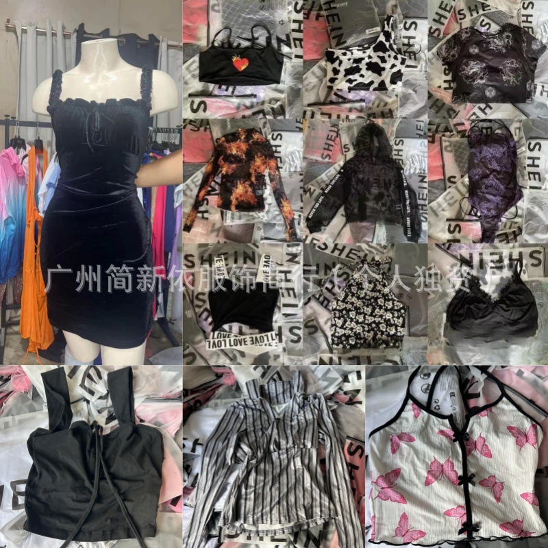 2025 nueva marca shein transfronteriza mezcla sexy chica caliente top ropa de mujer suministro directo de fábrica moda rápida