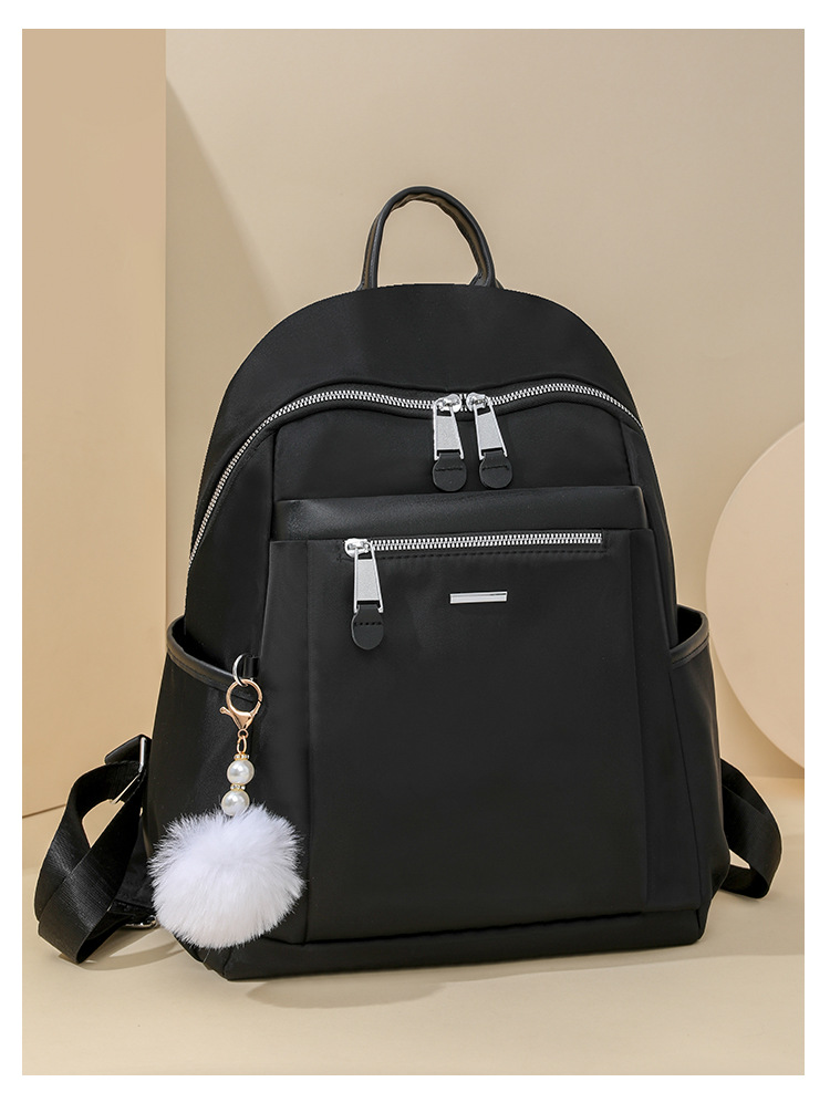 526g Weight Polyester Lining Material Waterproof Color Block Casual Women's Backpack