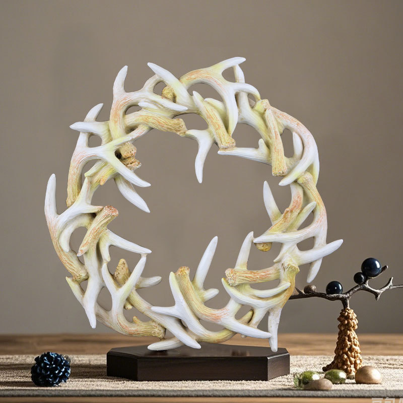 Antler Wreath Home Decoration Rusticfarmhouseantlerwreath  New Product Ornament Creative