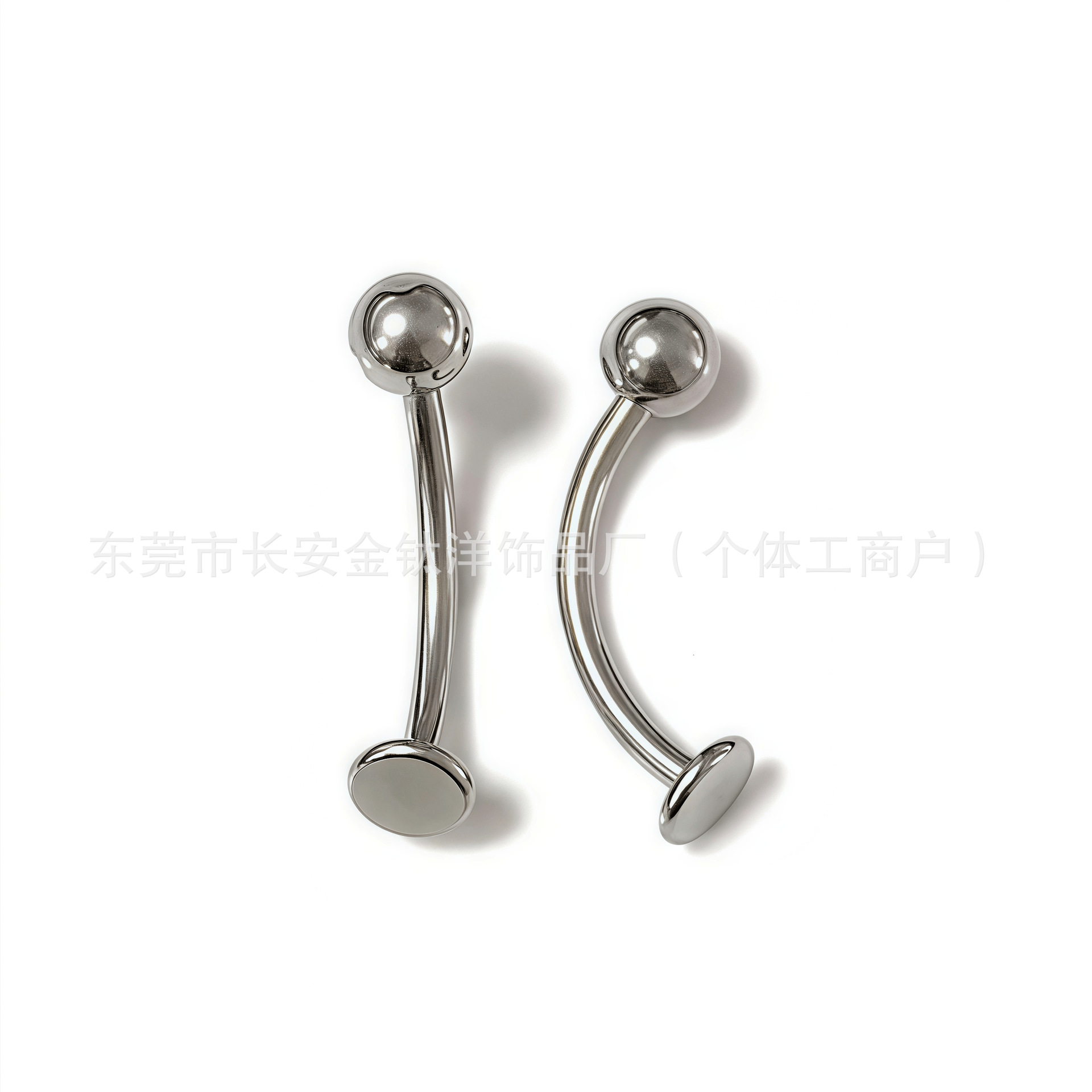 Labret piercing jewelry detail image