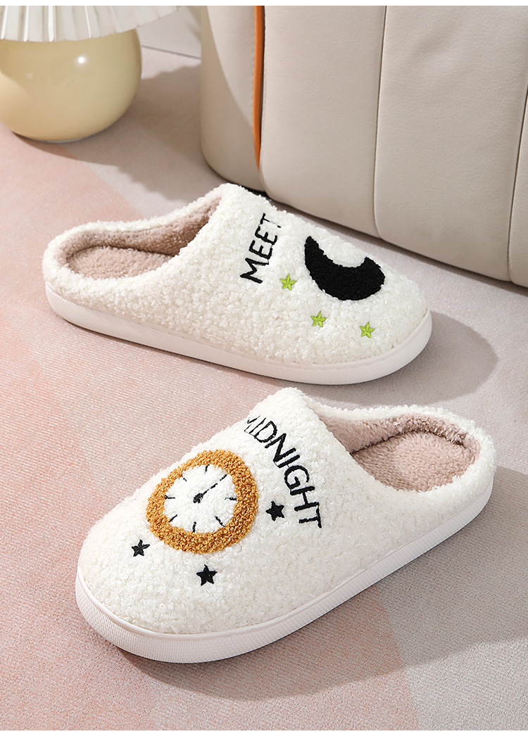 Unisex Casual Cartoon Round Toe Home Slippers Cotton Shoes display picture 2