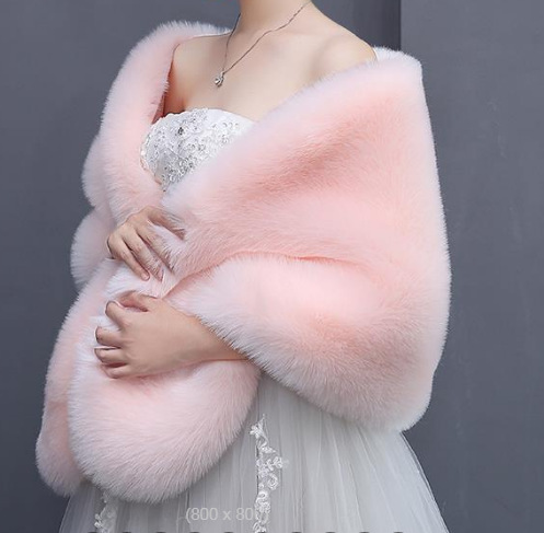 Stylish Fox Fur Shawl