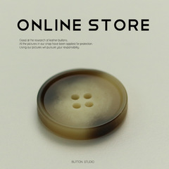 MOSN 樹脂扣子四眼紐扣西裝外套大衣扣女裝風衣女士衣服裝飾品扣