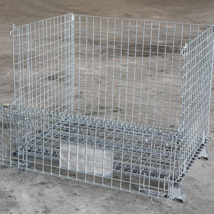 仓储笼折叠蝴蝶笼仓库储物笼物流台车笼车筐仓库周转笼快递分拣笼