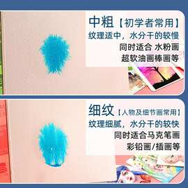 水彩纸300g全棉浆8k16K4开四面封胶中粗细纹中国保定专用画本