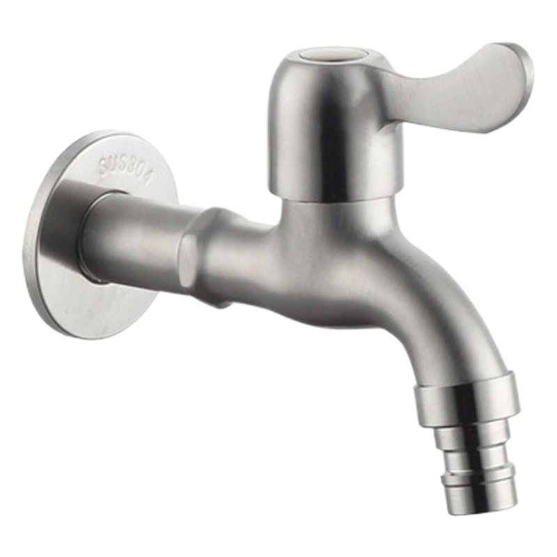 Yao Peng hardware baño 304 lavadora de acero inoxidable grifo ordinario de apertura rápida boquilla de agua solo grifo frío fábrica al por mayor