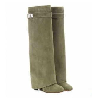 Green suede