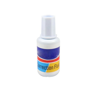 Factory wholesale correction fluid 20ml with brush typo quick-drying liquid office learning stationery