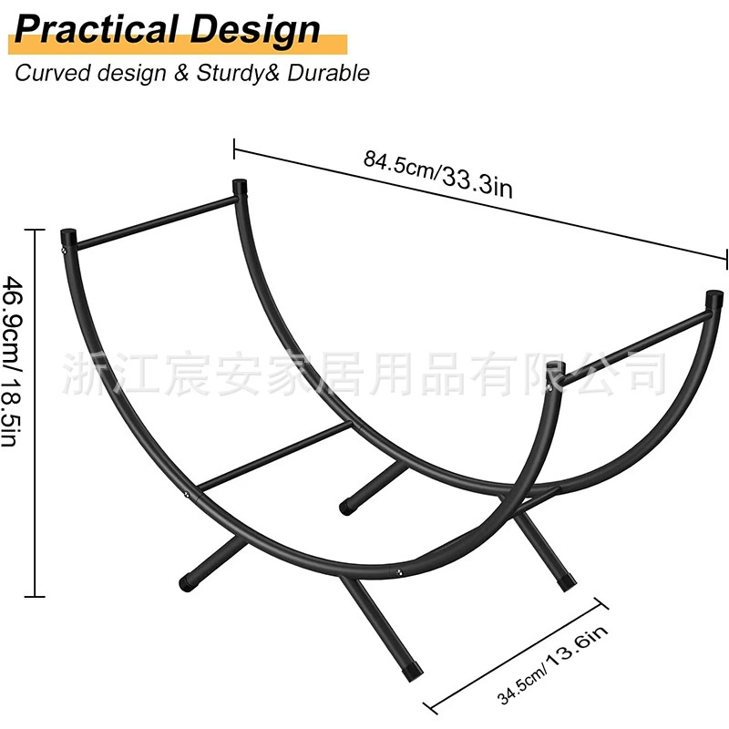 Amazon трансграничный спот изогнутый дрова стойка деревянная стойка крытый открытый обогрев камин съемный