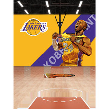 篮球主题壁纸卧室球星NBA湖人壁画科比体育馆运动球鞋店背景墙纸