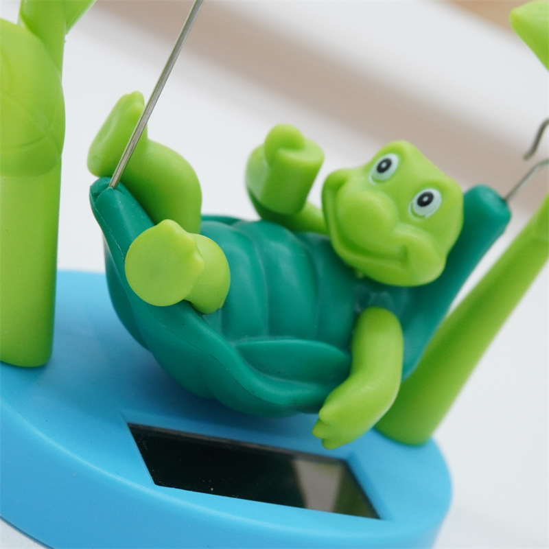 Creative New Solar Car Interior Decoration Ornaments Cartoon Turtle Doll Toys Home Ornaments