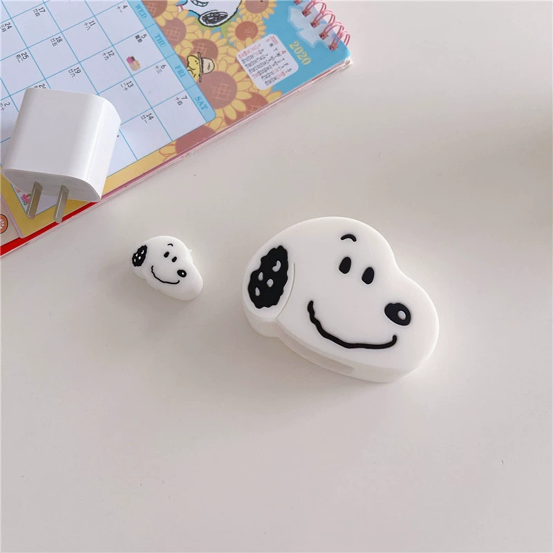 Apple, cartoon charger, protective case, 20W