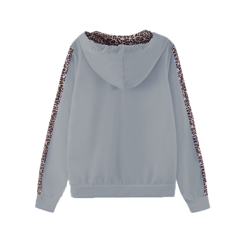 Women's Leopard Print Sweatshirt And Pants Set For Autumn Winter_voghion.com