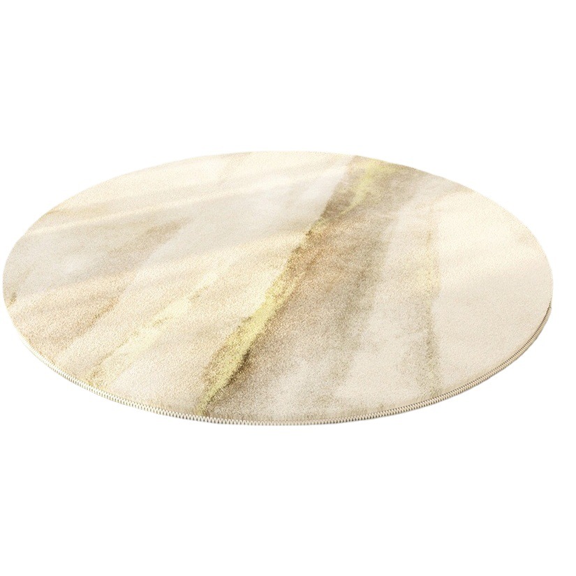 Hogar moderno simple ronda sala de estar dormitorio alfombra engrosada sofá Mesa café manta rayas Bahía ventana piso estera