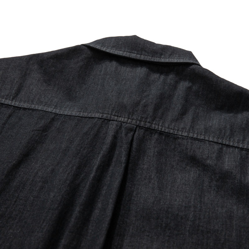 Camicia vintage in jeans da uomo stile americano retrò_voghion.com