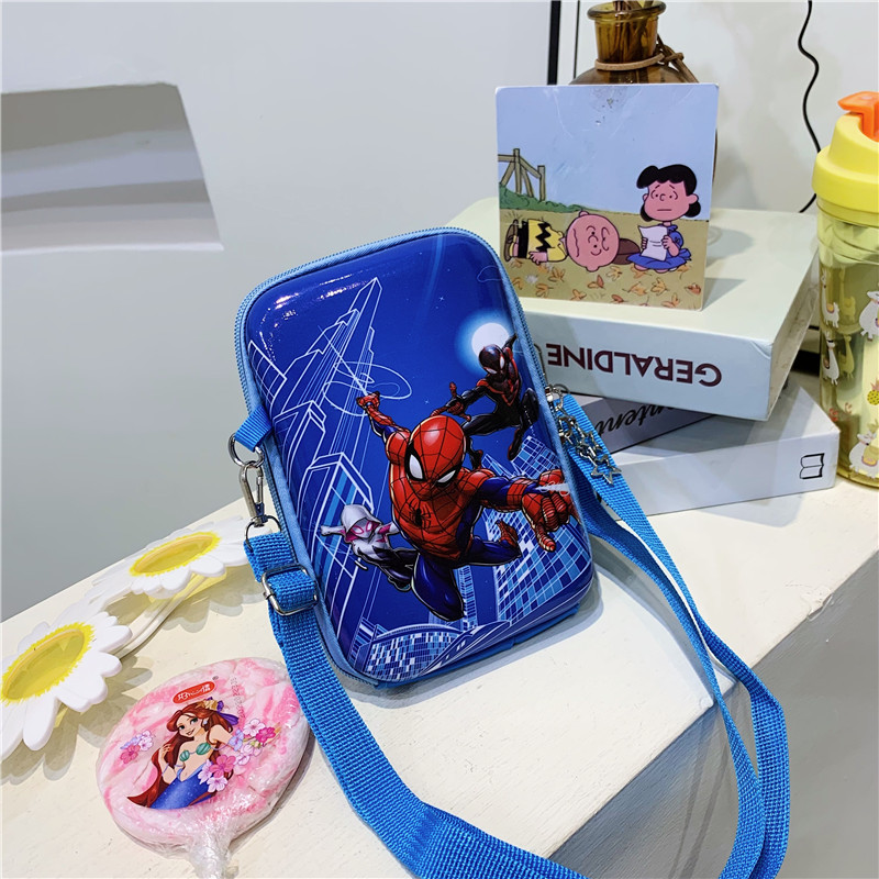 Lindo viaje de los niños de dibujos animados cambio pequeño bolso femenino nuevo teléfono móvil bolso bebé hombro crossbody bolsa de almacenamiento de moda