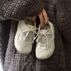 子供の徳訓靴韓国版2025春の新型男児の阿甘靴の通気性の赤ちゃんの白い靴の女の子の運動靴