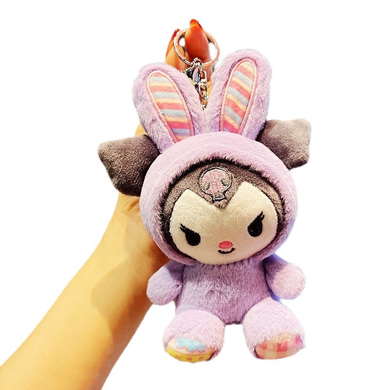 Oso lindo celebración flor muñeca colgante felpa pareja muñeca escuela adornos pequeños accesorios llavero al por mayor