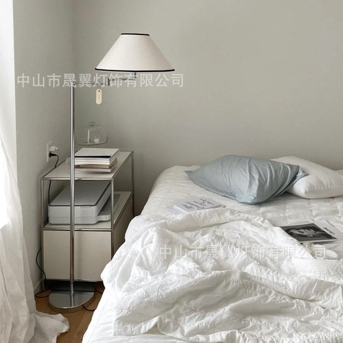 New Korean-style vintage designer wabi-sabi style bedroom study minimalist living room decorative personal floor lamp