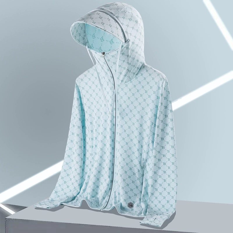 Summer thin jacket for leisure with hood, windbreaker, windproof sun protection clothing