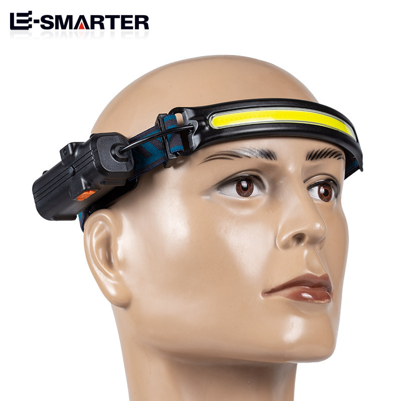 Transfronterizo nuevo LED mini multifunción cabeza de inducción de onda COB luz al aire libre aventura pesca linterna de luz fuerte