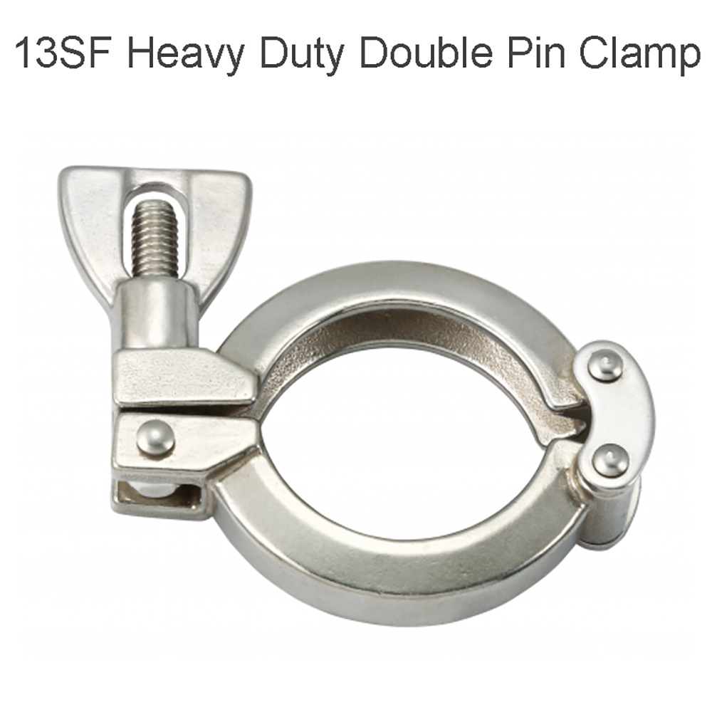 Tri-Clamp 13SF 不锈钢精铸双销双铆钉卡箍 铰链式卫生夹半圆管夹