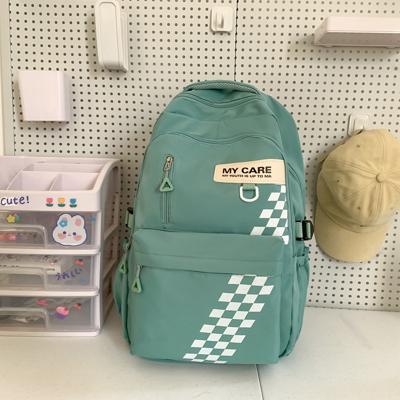 Mochila escolar transfronteriza masculina mochila de estudiante de secundaria para reducir la carga de gran capacidad mochila de computadora de 15,6 pulgadas hembra