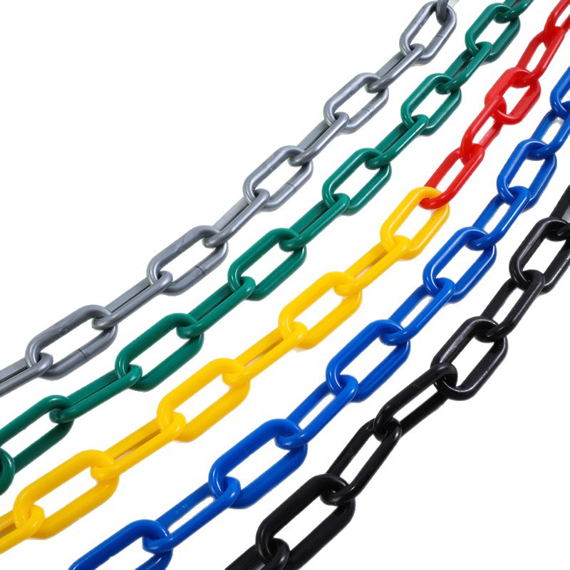 Roadside Parking Red and White Warning Chain Road Traffic Safety Protection Isolation Chain Prohibited Passage Connecting Chain