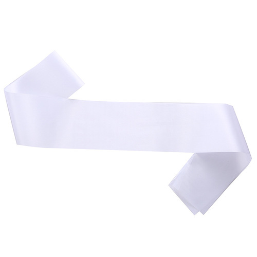 Single-layer high-density satin blank shoulder straps directly supplied from the factory. Can be used to DIY various party belts and ceremonial belts.