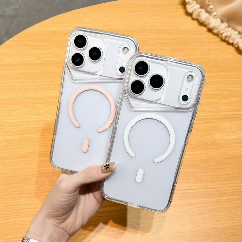 iPhone17Promax対応 マグネット式スマホケース 保護カバー 小型でスリムなデザイン Apple16 高透明 耐衝撃 15 保護ケース|undefined