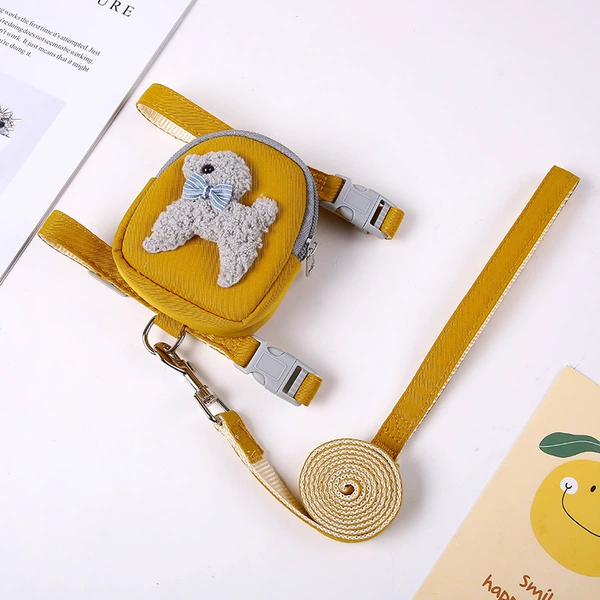 Yellow dog bag