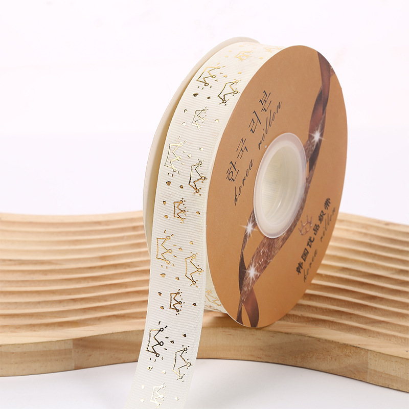 Nuevo estilo hecho a mano cinta gilding corona hilo cinta caja de regalo cinta de embalaje cinta de suministro directo de fábrica al por mayor