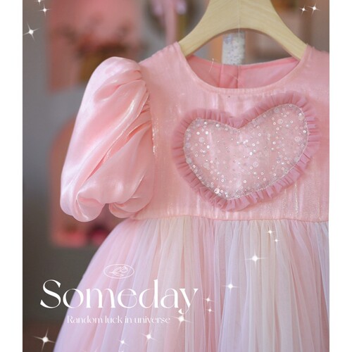 Girls Dress 2024 Summer Princess Dress Children's Puff Sleeve Mesh Dress Dress Baby Performance Yarn Dress Trendy