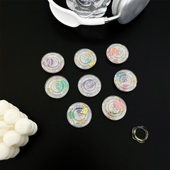 Ins-style planet glitter phone air cushion stand with stars and moon, transparent, minimalist, suitable for watching movies and TV series, desktop support stand