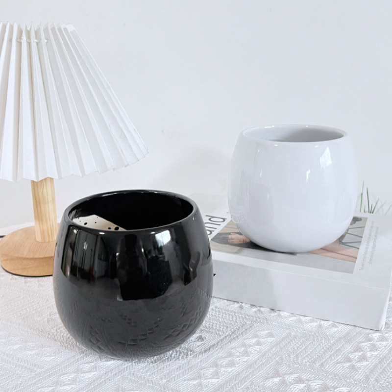 北欧风个性创意简约肉肉植物摆件盆栽容器桌面阳台庭院陶瓷花盆