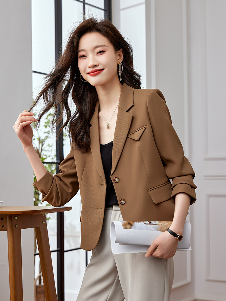 Fashionable short professional elegant classic suit jacket