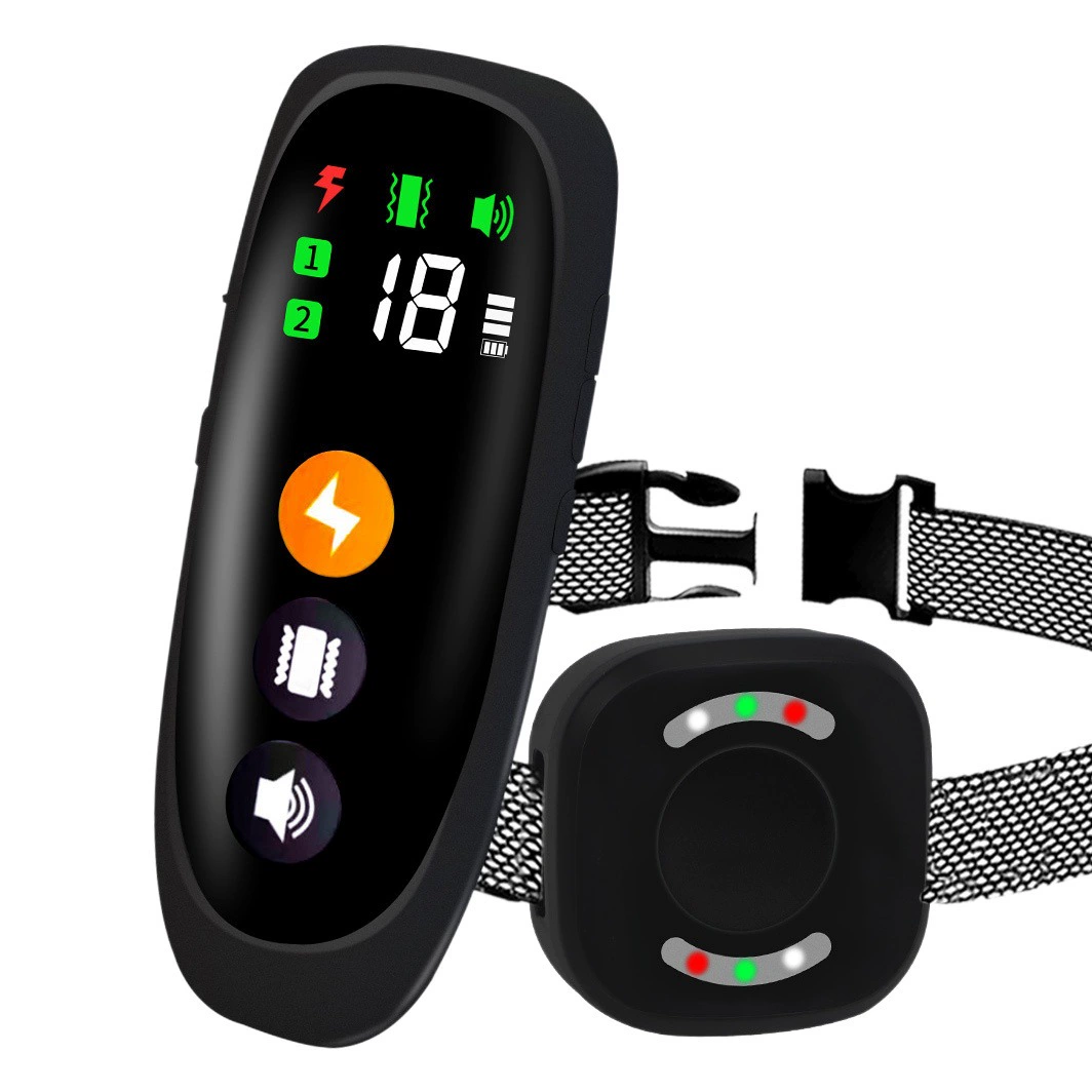 Цветной экран PT085 пульт дистанционного управления со звуком пульт дистанционного управления для дрессировки собак 800 метров остановка лая собаки