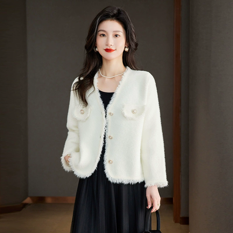 Весенний пиджак, короткая осенняя кардиган, стиль Chanel, 2024 год, для подростков
