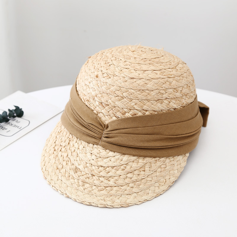 Korean Casual Raffia Straw Peaked Hat Female Sunshade Sun Hat display picture 2