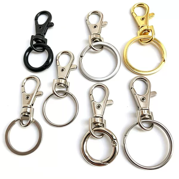 Fish Mouth Keychain Accessories Creative Zinc Alloy Swivel Hook Buckle Dog Clip + Key Ring + Chain Hardware Accessories