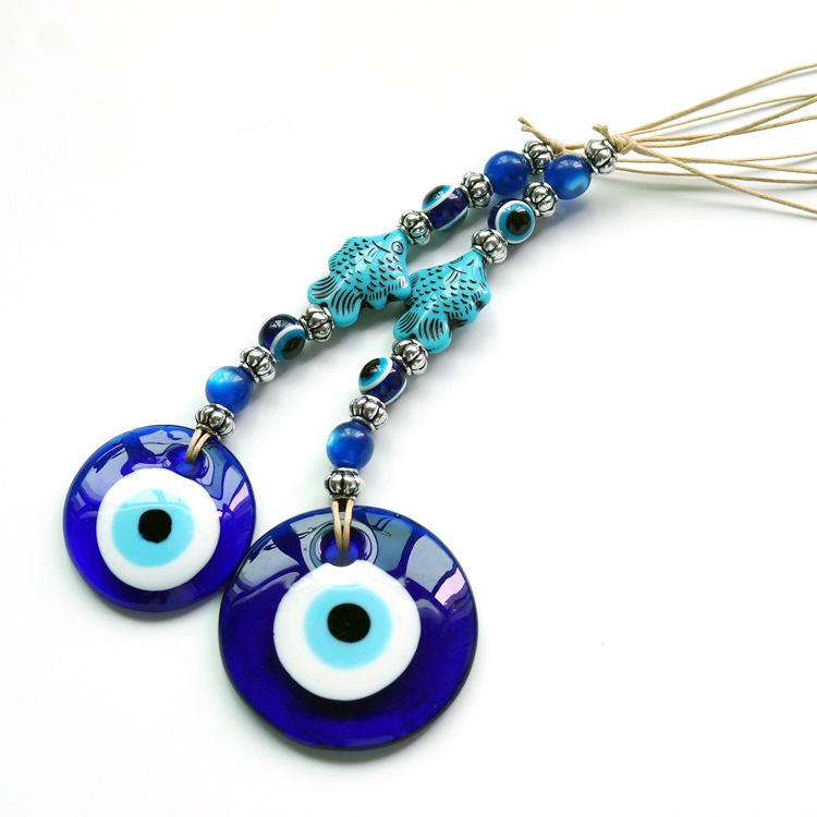Evil Eye Pendant Turkish Blue Eye Amulet Home Car Decoration Hanging Ornament Foreign Trade Cross-Border Wholesale Evil Eye Pendant Turkish Blue Eye Amulet Home Car Decoration Hanging Ornament Foreign Trade Cross-Border Wholesale