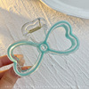 Blue high advanced crab pin, big hair accessory, hairgrip, shark, hairpins, new collection, gradient, high-quality style
