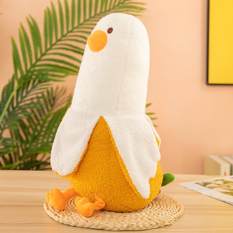 新しいバナナアヒルのぬいぐるみかわいいアヒルのぬいぐるみが国境を越えて爆発した人形卸売り児童ぬいぐるみ|undefined