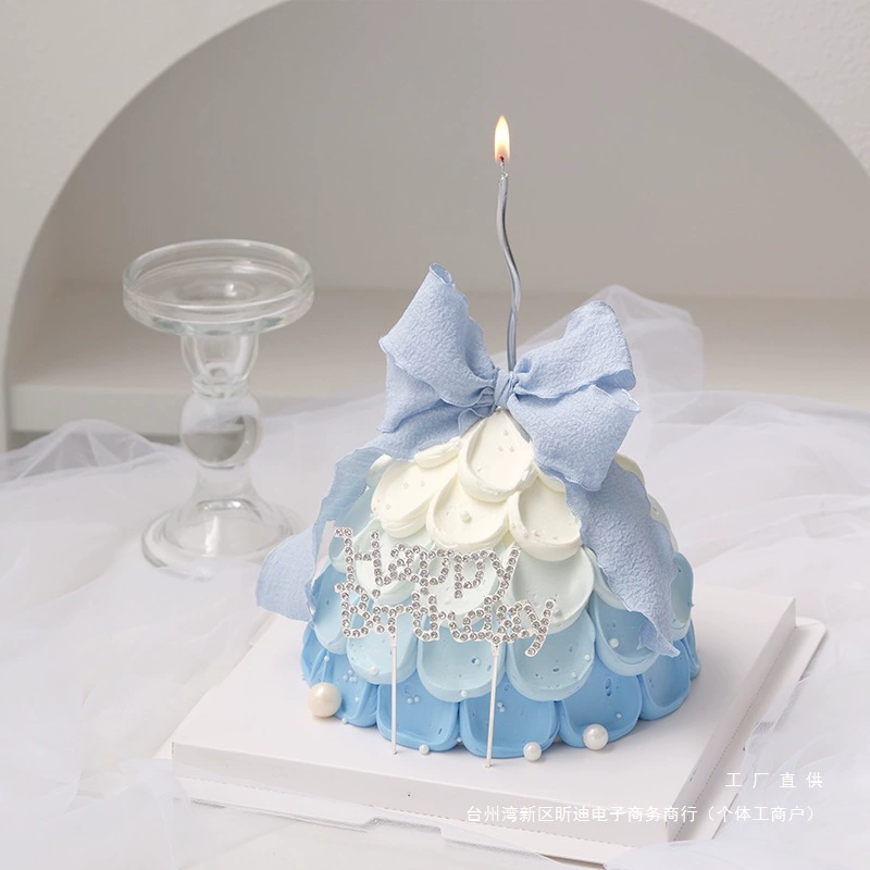 Модное эстетичное украшение для торта в виде дерева желаний с бриллиантами, топпер "С Днем Рождения", декор с бантом для праздника