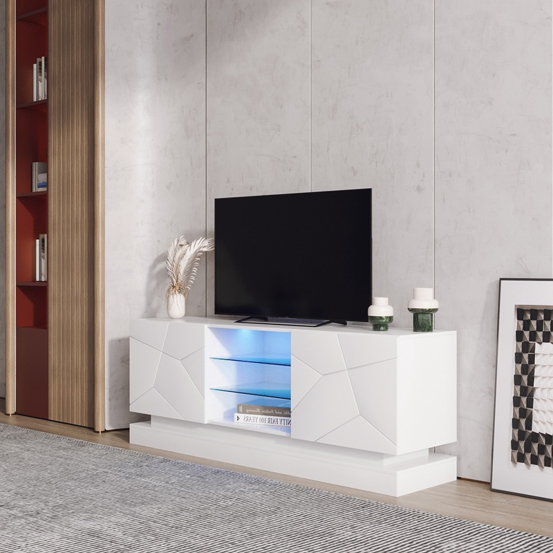Moderno simple luz mesa de café de lujo TV gabinete combinación nórdico sala de estar TV gabinete grande y pequeño apartamento piso gabinete