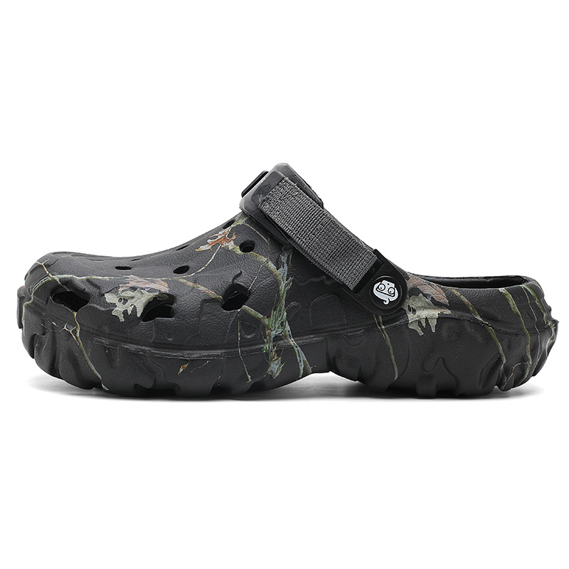 Baotou zapatillas de tamaño grande para hombres zapatos de verano portátiles para el exterior de moda versátil zapatillas de playa