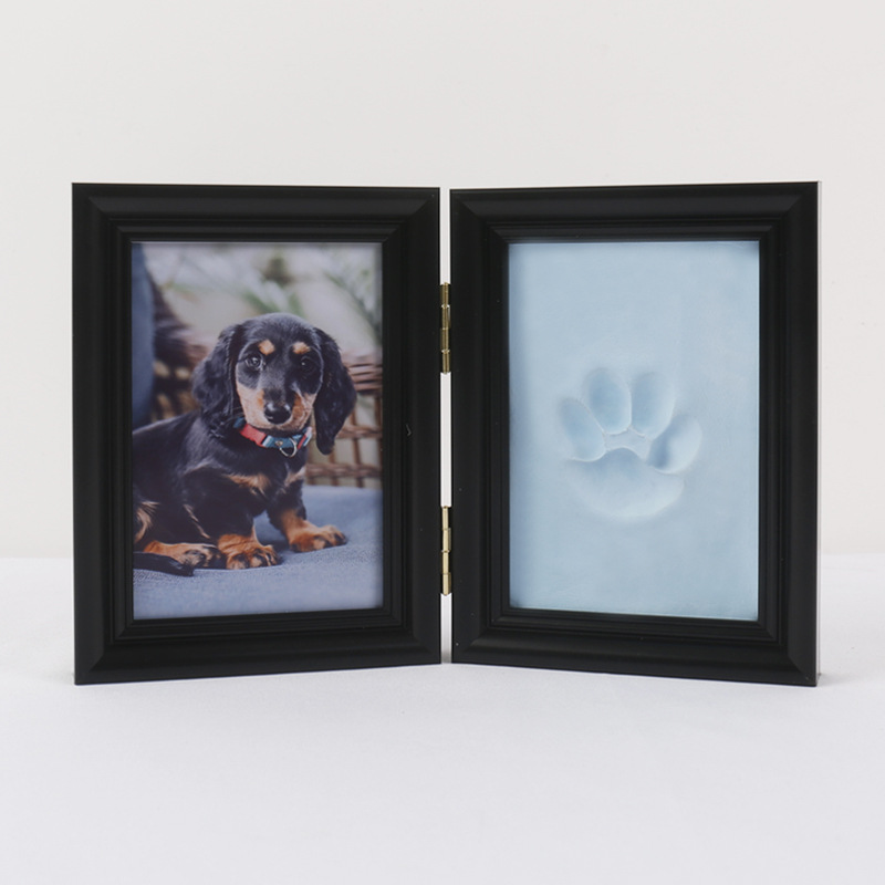 블랙 프레임 우아한 블루 클레이