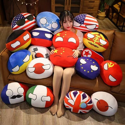 Cross-border Polish Ball Doll Pillow Plush Toy Ottoman Ball National Ball Pendant Spain Austria Hungary Belgium