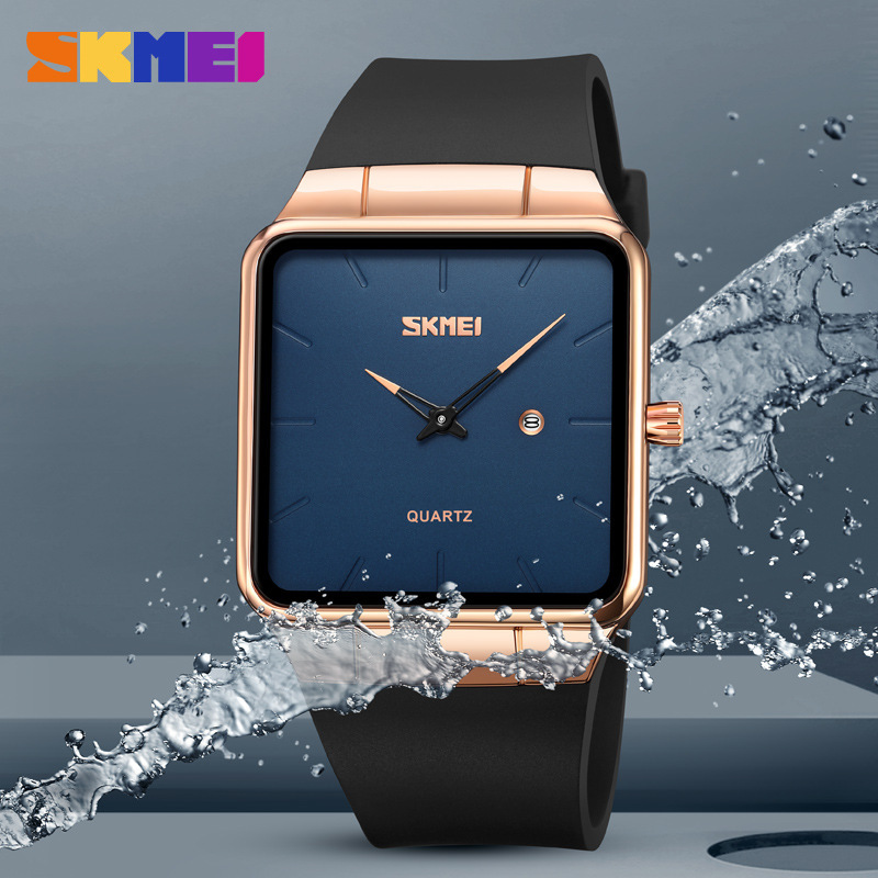 SKMEI Fashion Square reloj de hombre productos genuinos reloj de hombre de alta gama simple reloj de cuarzo impermeable